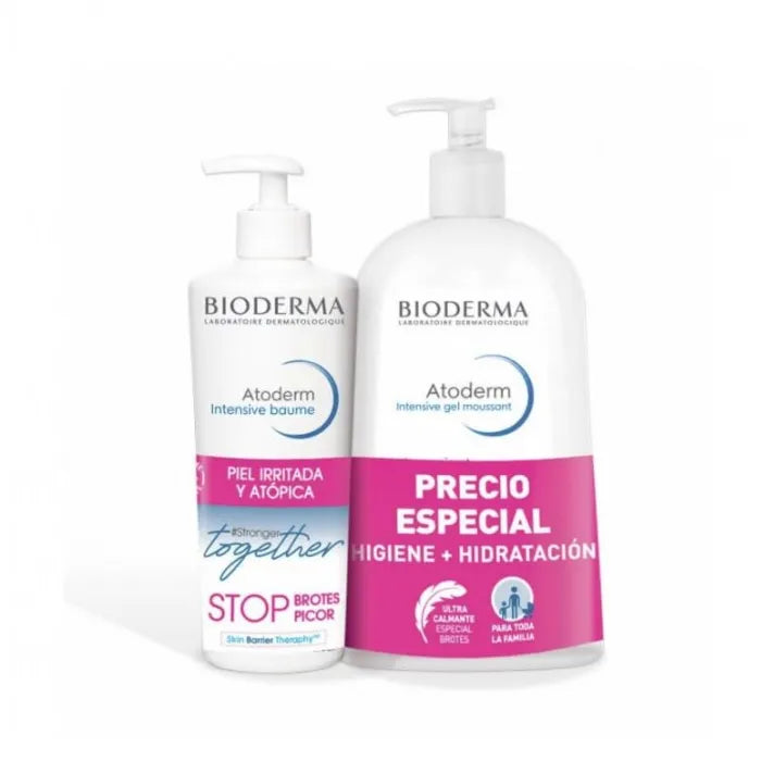 Bioderma Atoderm Intensive Baume +Atoderm Intensive Gel Moussant Coffret 2 Produits