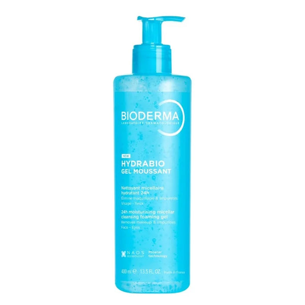 Bioderma Hydrabio Gel Moussant Micellar Cleansing Foaming Gel 400ml - Batty Beauty