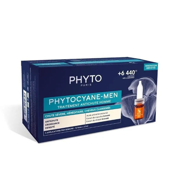 Phyto Paris Phyto Phytocyane Men Anti-Chute de Cheveux 12x3.5ml - Batty Beauty