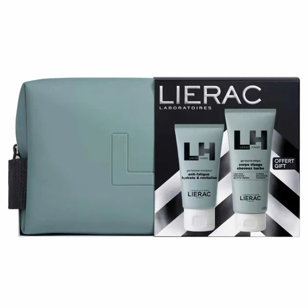 Lierac Homme Gel Hydratant Anti Fatigue Coffret 3 Produits 50ml - Batty Beauty