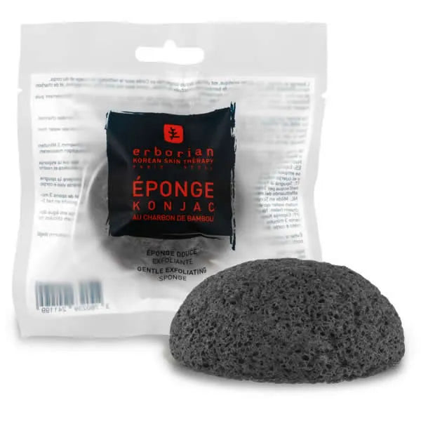 Erborian Konjac Au Charbon De Bambou Éponge Douce Exfoliante 1 Unité - Batty Beauty