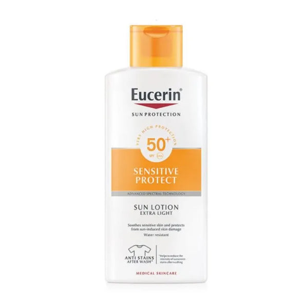Eucerin Sensitive Protect Sun Lotion Extra Light Spf50+ 400ml - Batty Beauty