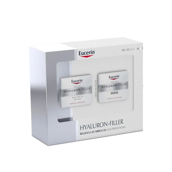 Eucerin Hyaluron Filler Crème de Jour pour Peau très Sèche Spf 15 Coffret 2 Pièces 50ml - Batty Beauty