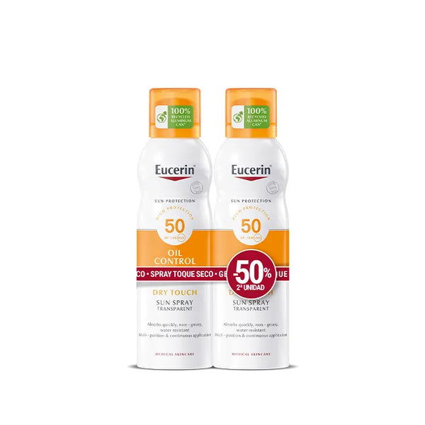 Eucerin Sun Oil Control Dry Touch Fp50 2x200ml - Batty Beauty
