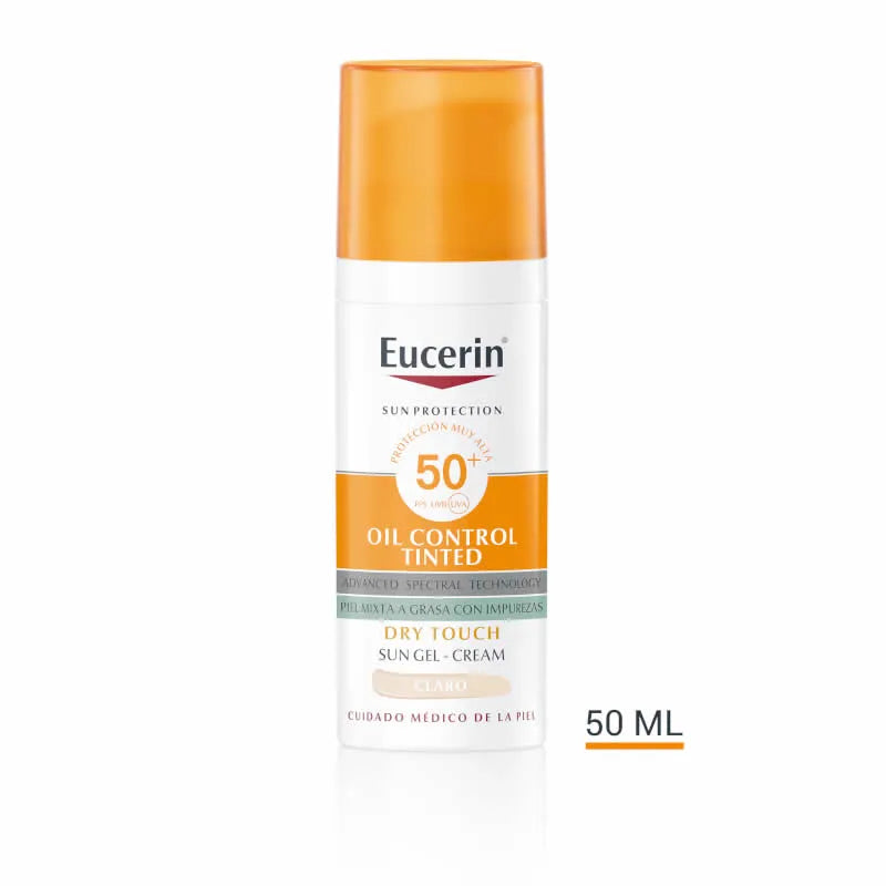 Eucerin Oil Control Dry Touch Gel Crema SPF50+ Tinted Light