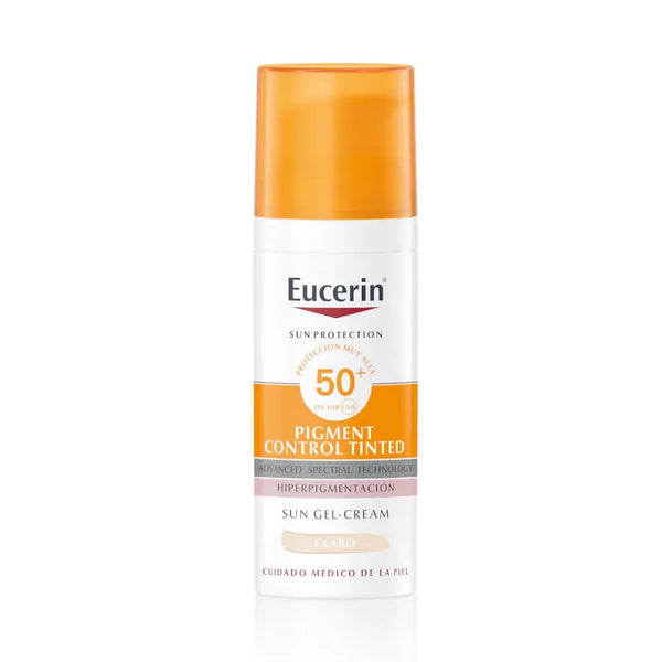 Eucerin Sun Fluide Anti-Pigment Visage SPF50+ Lumière Teintée 50ml - Batty Beauty