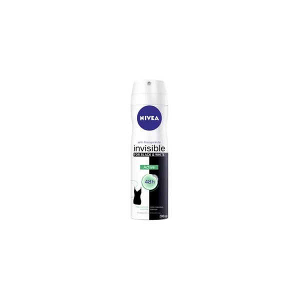 Nivea Atomiseur Black & White Active 200ml - NIVEA