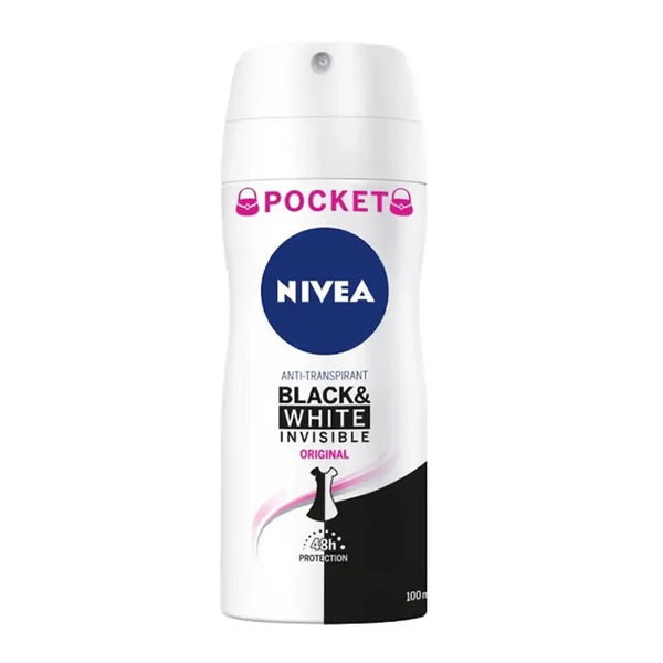 Nivea Black & White Invisible Original Déodorant 100ml - Batty Beauty