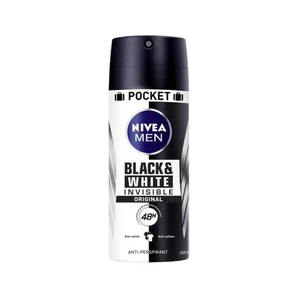 Nivea Men Black & White Invisible Original Déodorant 100ml - Batty Beauty