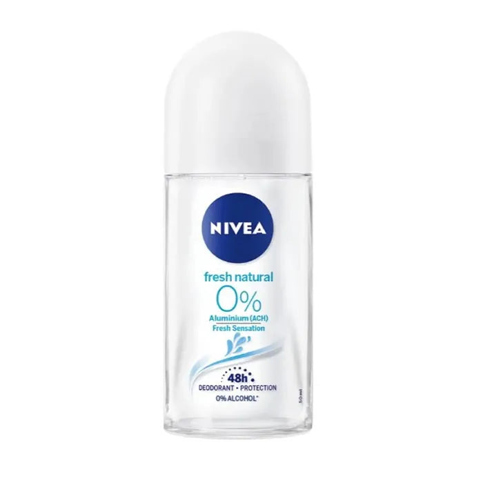Nivea Fresh Natural 0% Roll On Déodorant
