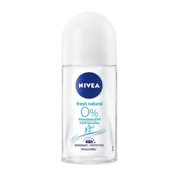 Nivea Fresh Natural 0% Roll On Déodorant 50ml - Batty Beauty