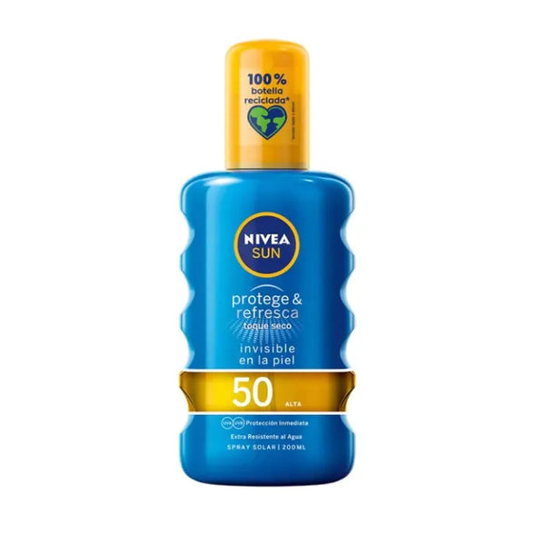 Nivea Sun Protect And Refresh Spf50 200ml - Batty Beauty