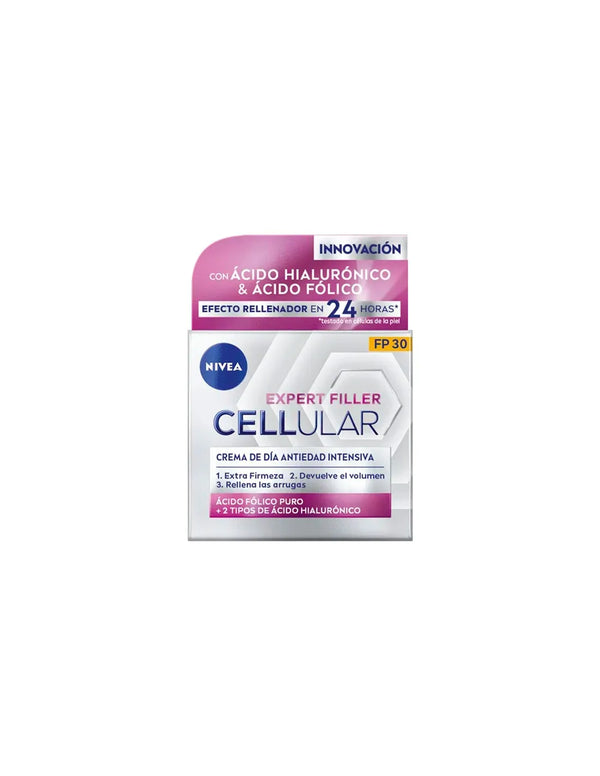 Nivea Cellular Filler Hialurónico y Fólico Crema Día Spf30 50ml - Batty Beauty