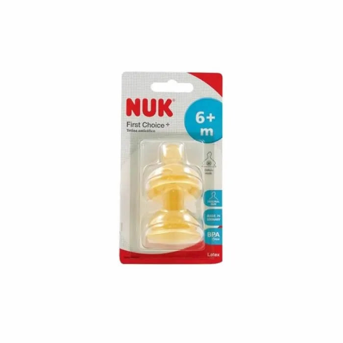 Nuk Tétine large Fc 6-18m Latex Bi 2 Uds