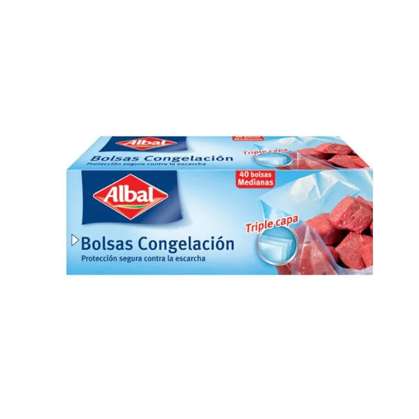Albal Medium Triple Layer Freezing Bag 40 Units - Batty Beauty