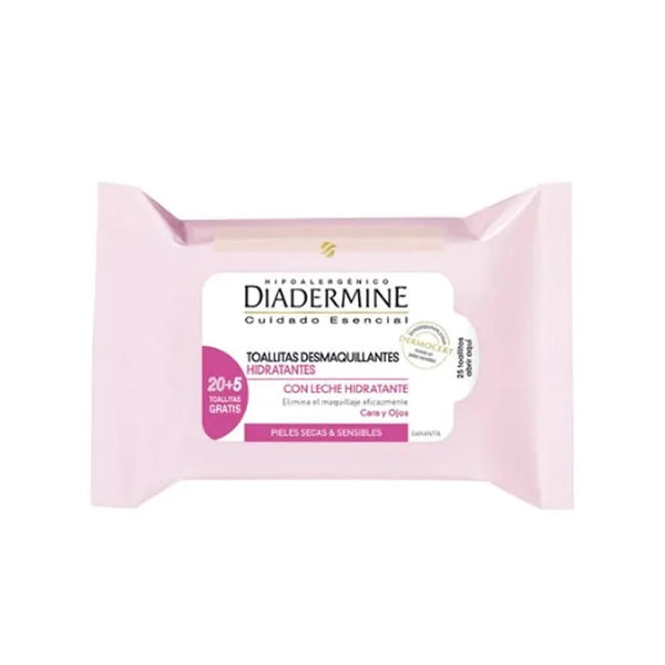 Diadermine Lingettes Démaquillantes Hydratantes 25 Unités - DIADERMINE