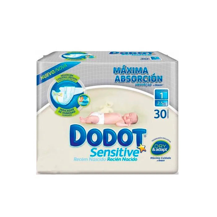 Dodot Diapers Sensitive Size 1 of 2- 30U