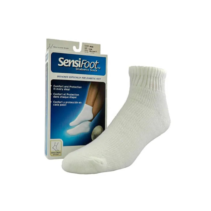 Jobst Sensifoot Chaussettes Courtes pour le Diabète Blanc T/S