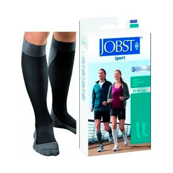 Jobst Sport Chaussette Noir Gris S