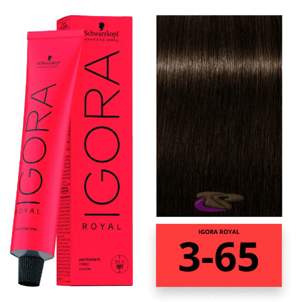 Schwarzkopf Schwarzkpof Igora Tinte 3-65 Castaño Oscuro 1un - Batty Beauty