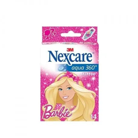 Nexcare Barbie Aqua 360 Tattoo 14 Unidades Nexcare