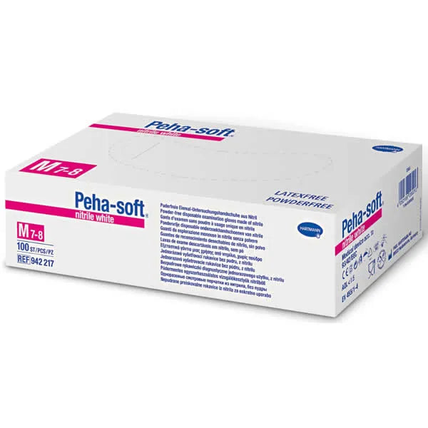 Hartmann Peha-Solf Nitrile White Powderfree Medium Size - Batty Beauty