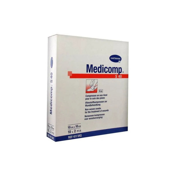 Hartmann Medicomp Stérile Gaze 10x10cm 10x2 Unités - HARTMANN