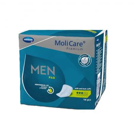 Hartmann Premium Men Pad 3 Gotas Protector Masculino 14 Unidades Molicare - Batty Beauty