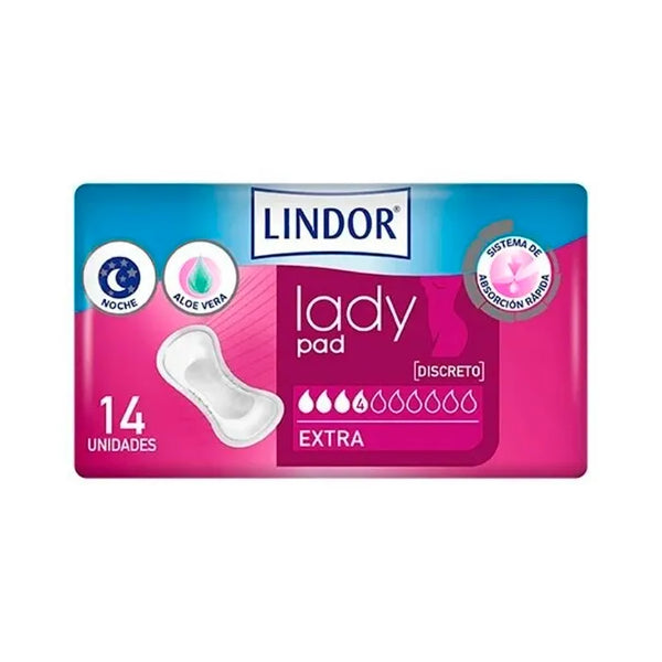 Hartmann Lindor Lady Pad Extra 4 Gouttes 14U - Batty Beauty