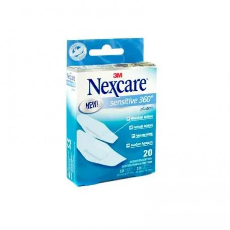 Nexcare Sensitive 360 20 Pansements Adhésifs De Silicona