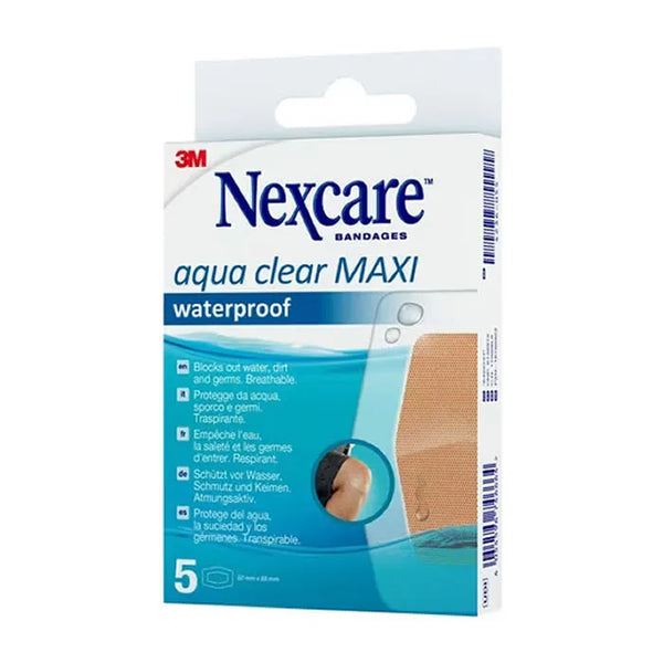 Nexcare Aqua Clear Maxi Waterpoof 5 Unitès - Batty Beauty