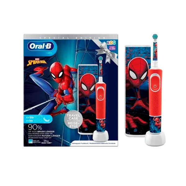 Oral-B Kids Set de Brosses à Dents Electriques Spiderman 2 Pièces - Batty Beauty