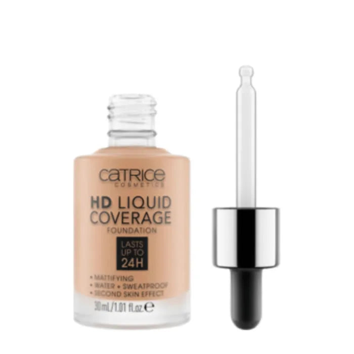 Catrice Hd Liquid Coverage Foundation Lasts Up Tp 24h 040 Warm Beige