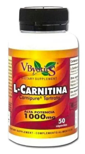 V.byotic L Carnitina Carnipure 1000 Mg 50 Caps - Batty Beauty
