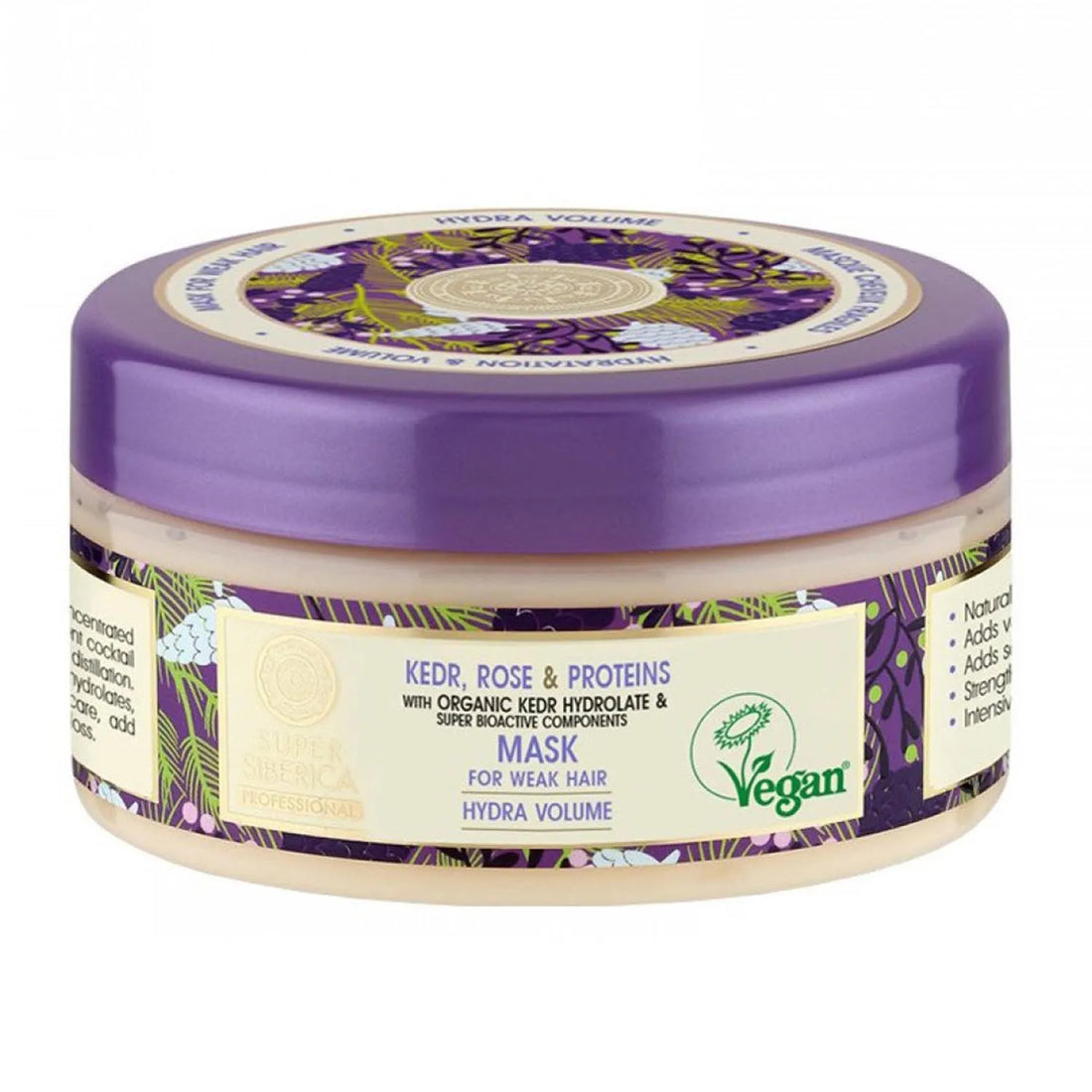 Natura Siberica Pino Rosa y Proteinas Mascarilla Capilar Cabello Debil