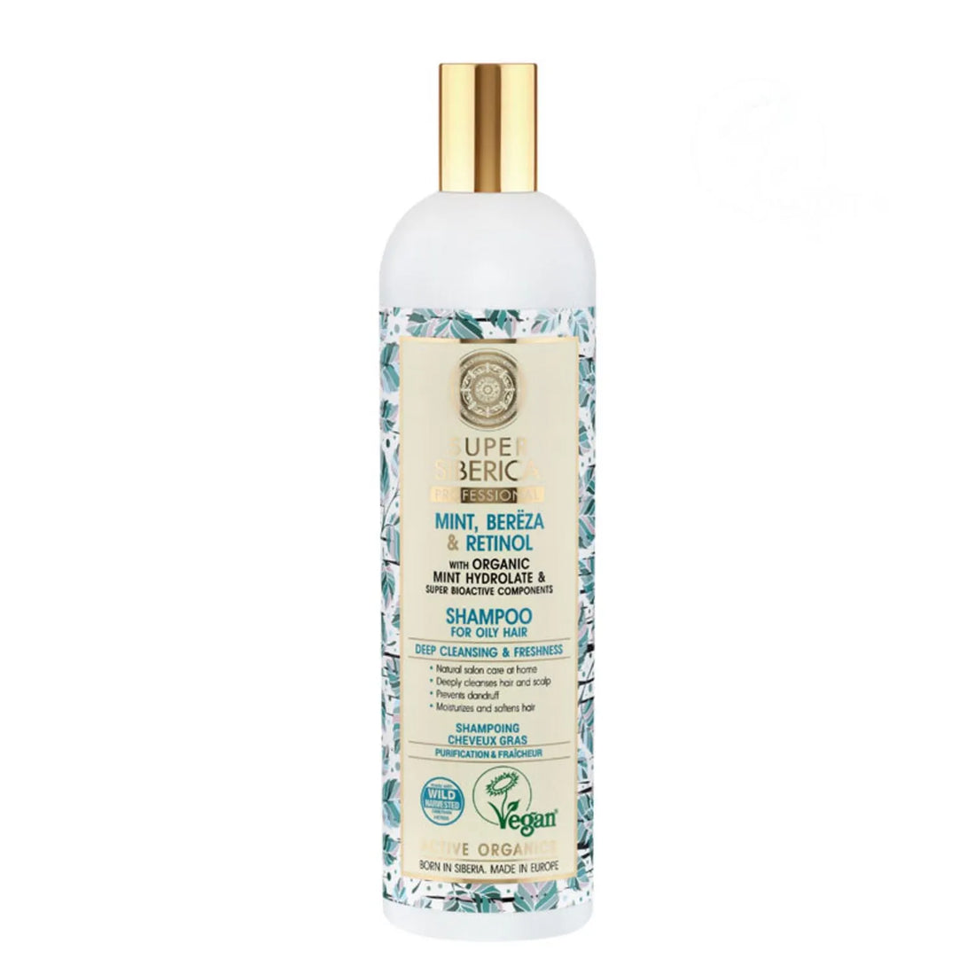 Natura Siberica Menta Abedul Retinol Champu Profesional Cabello Graso