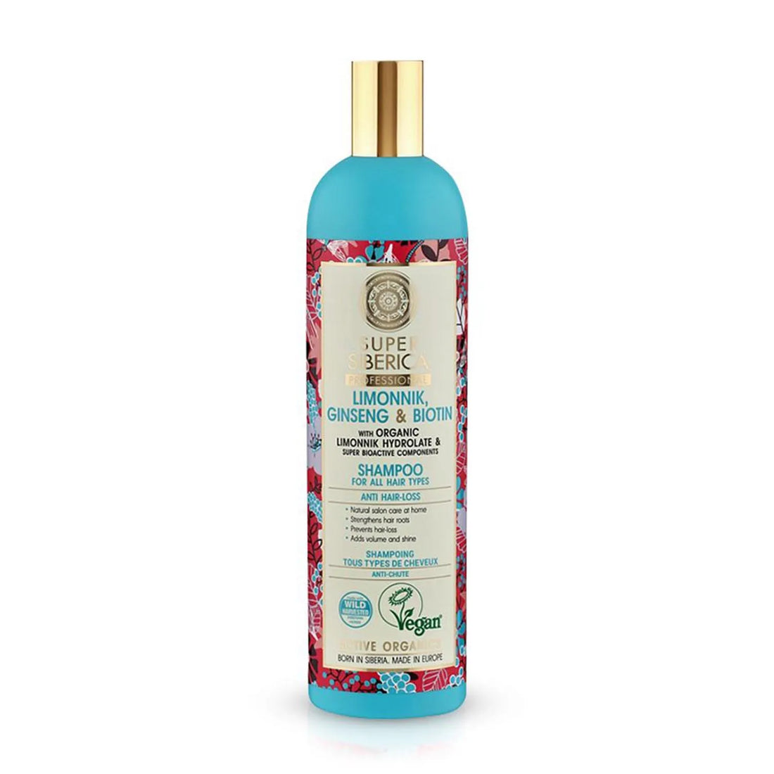 Natura Siberica Schizandra Ginseng y Biotina Champu Profesional