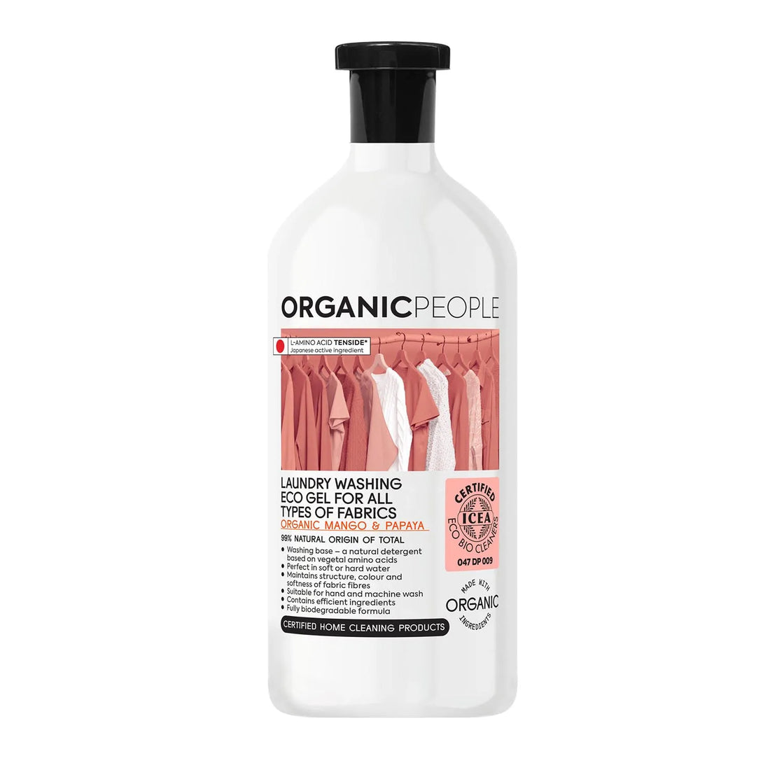 Organic People For All Types Of Fabrics Mango y Papaya Laundry Washing Eco Gel