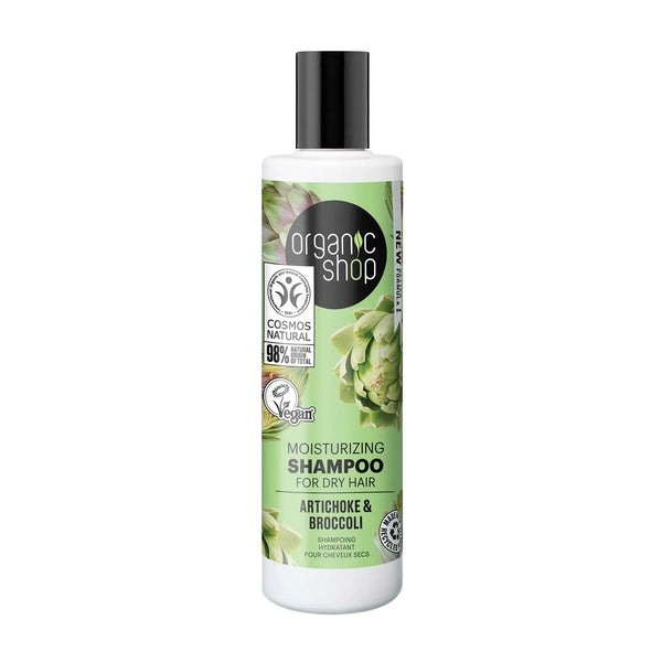 Organic Shop Artichoke Moisturizing Champu Cabello Seco 280ml - Batty Beauty