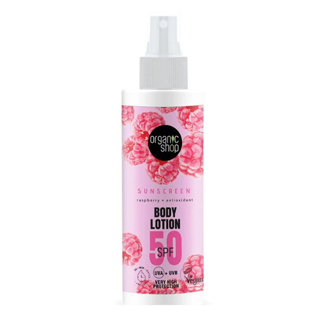 Organic Shop Raspberry Locion Corporal Spf50
