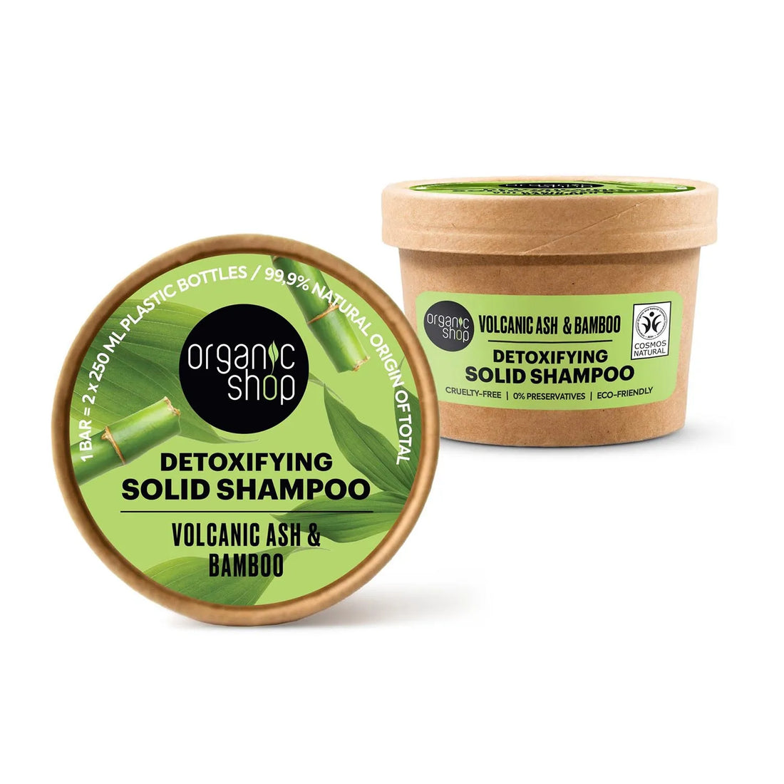 Organic Shop Volcanic Ash Champu Solido Detoxificante
