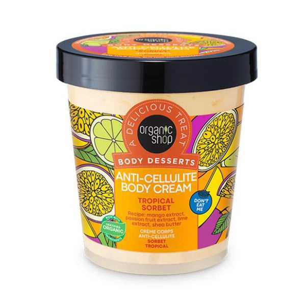 Organic Shop Tropical Sorbet Crema Corporal Anti-Celulitis 450ml - Batty Beauty