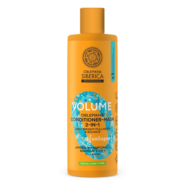 Natura Siberica Oblepikha Volume Collagen Mascarilla Acondicionador 2in1 400ml - Batty Beauty