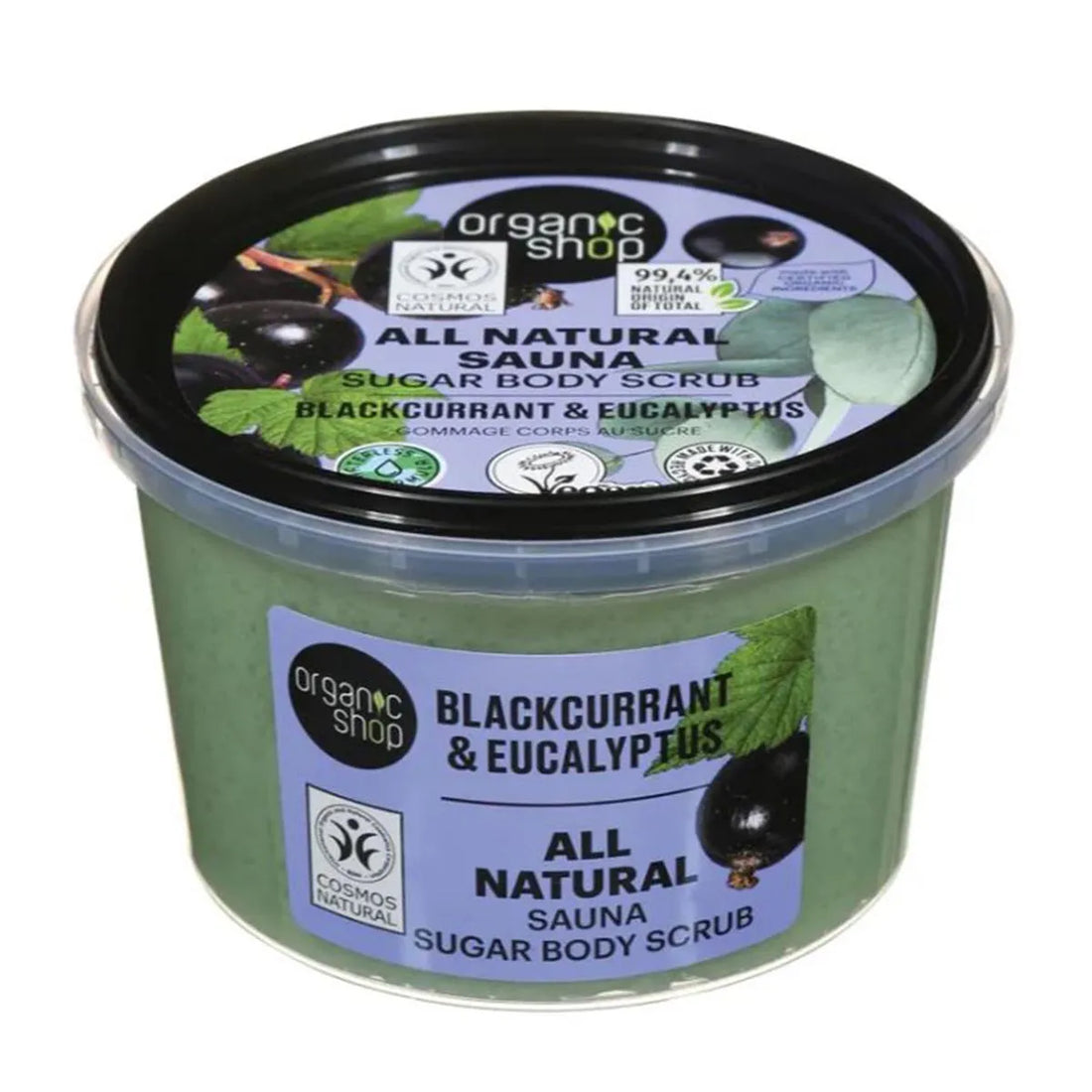 Organic Shop All Natural Sauna Exfoliante Corporal Azucar Grosella