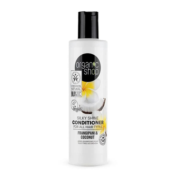 Organic Shop Natura Siberica Frangipani y Coconut Acondicionador Todo Tipo De Cabellos 280ml - Batty Beauty