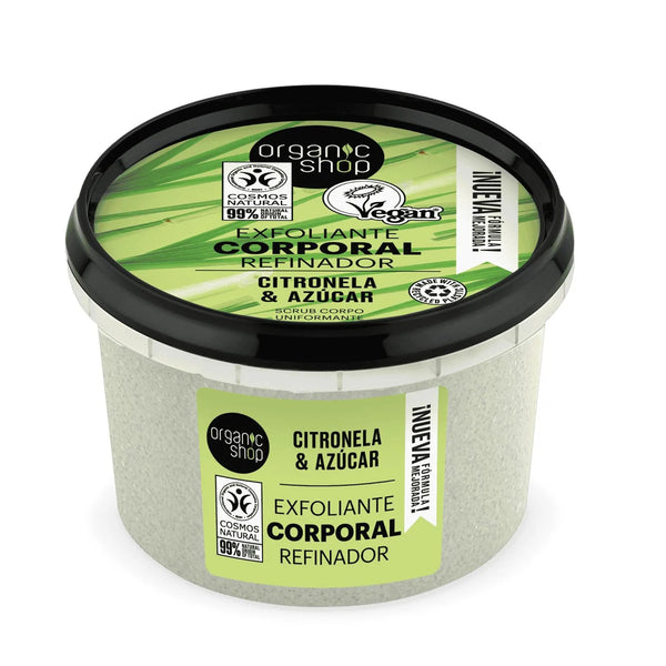 Organic Shop Citronela Exfoliante Corporal Lemongrass 1un - Batty Beauty