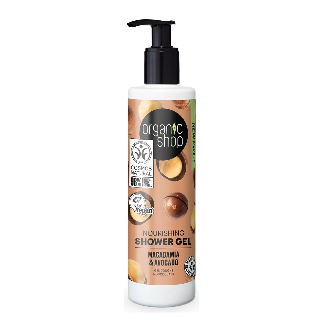 Organic Shop Macadamia y Avocado Gel De Baño