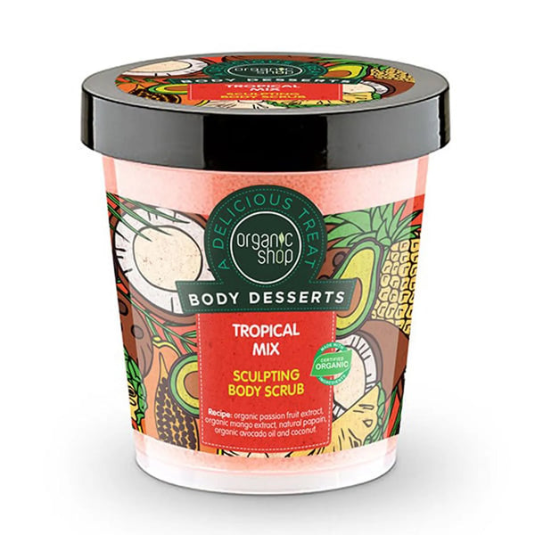 Organic Shop Body Dessers Exfoliante Corporal Tropical Mix 450ml - Batty Beauty