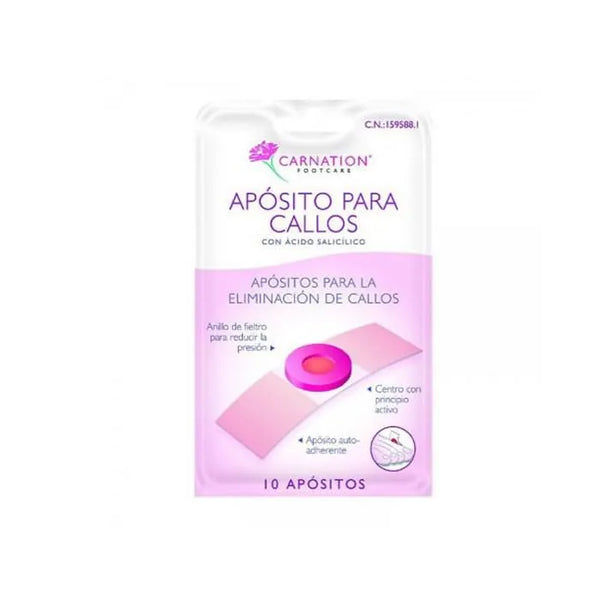 Emplâtres pour callosités à l'acide salicylique Carnation 10 unités - PRIM