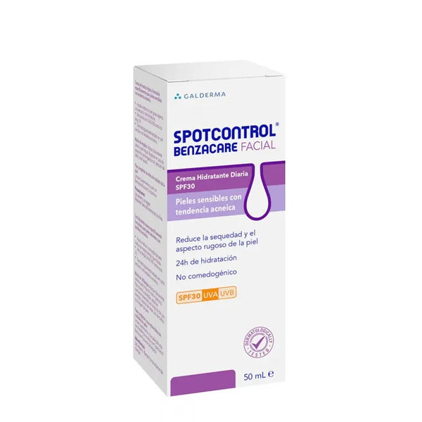 Benzacare Spotcontrol Crème Hydratante pour le Visage Spf30 50ml - Batty Beauty